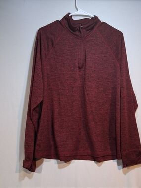 Ideology Men's Marled Wine Quarter-Zip Pullover